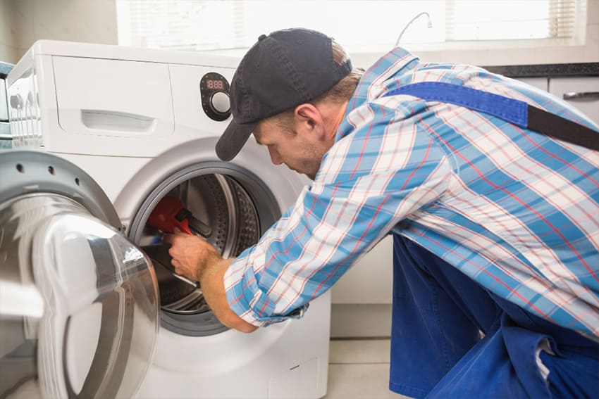 Miele Washing Machine is getting repair by handyman in the house